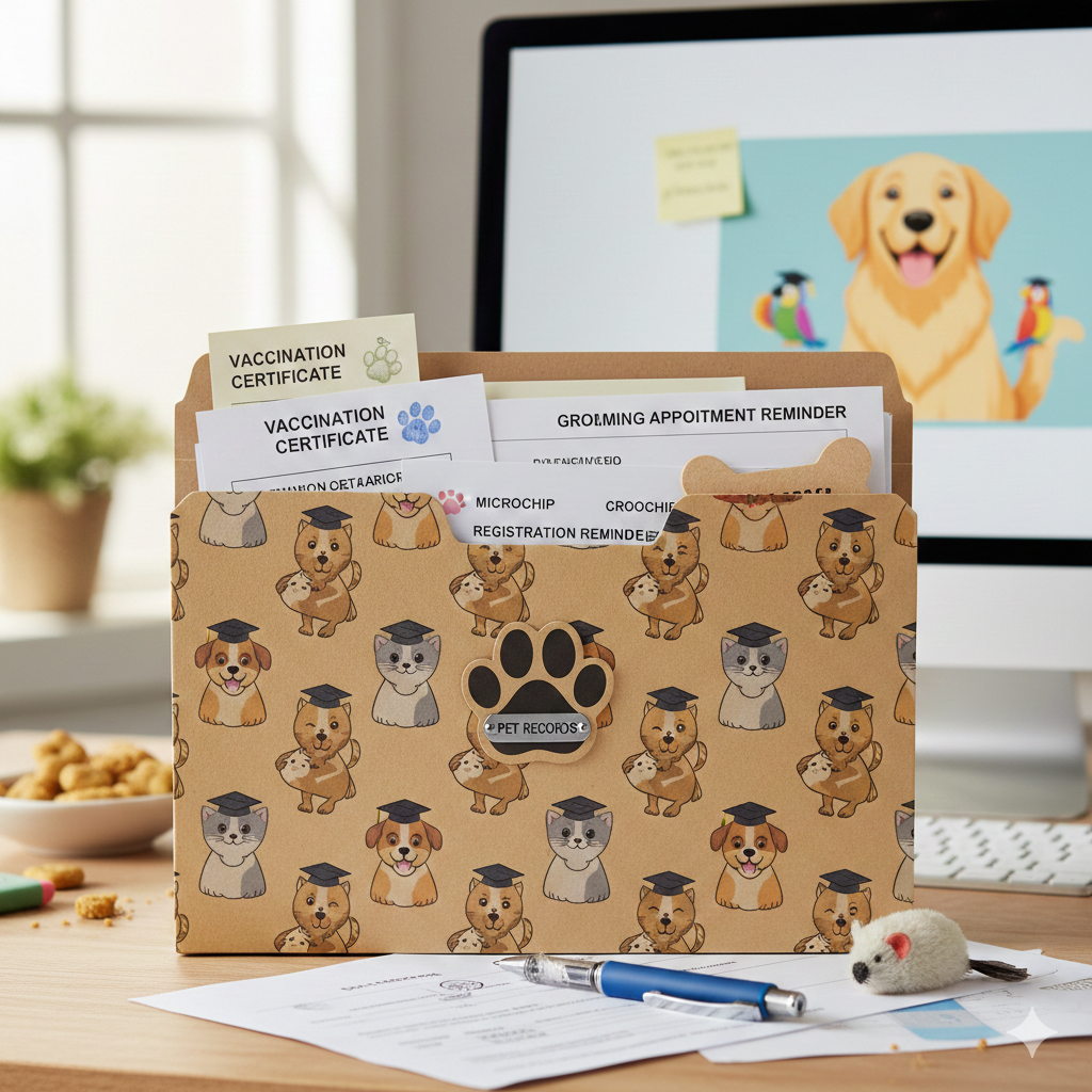 pasta de documentos pet